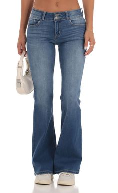 Corina Flare Jeans | LUCY IN THE SKY Cheap Distressed Relaxed Fit Flare Jeans, Cheap High Rise Flare Jeans In Medium Wash, Bootcut Stretch Pants, Cheap Casual Medium Wash Flares, Trendy Cheap Denim Blue Flare Jeans, Bootcut Jeans Size 16, Affordable Casual Flare Jeans With Belt Loops, Casual Cheap Dark Wash Flare Jeans, High Waisted Flare Leg Jeans