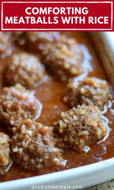 Porcupine meatballs with rice and gravy. Baked Porcupine Meatballs, Dinner Ideas For Fall, Meatballs With Ground Beef, Meatballs With Rice, Rice And Gravy, Porcupine Meatballs, Burger Recipes Beef, Meatballs And Rice, Best Oven