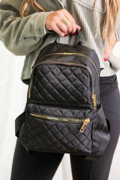 Stay stylish and carefree with our Abby Black Quilted Backpack Bag Tote Purse! Its unique quilted design adds a touch of flair while its versatile functionality as a backpack keeps you on the go. Don't sacrifice cuteness for convenience- enjoy each day with this must-have accessory! Quilted Design Lined Inside 28cm x 14cm x 32cm (top handle 9cm) Women's Fall Fashion, Quilted Backpack, Women's Backpack, Backpack Bag, Black Quilt, Tote Purse, Fashion Spring, Black Backpack, Summer Winter