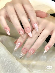 Nails Tay, Hello Nails, Asian Nails, Pretty Gel Nails, Pearl Nails, Soft Nails, Nail Swag, Funky Nails, Valentine's Day Nails