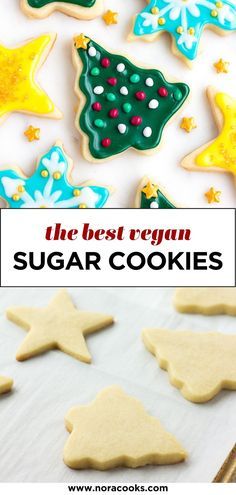 the best royal sugar cookies recipe for christmas and new year's eve, with text overlay