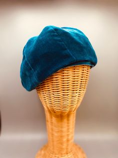 My most popular hat, the rayon/silk velvet beret, is now available in teal and a deep red as well as black. This velvet is very soft and has a beautiful drape. Each hat is lined with a cotton fabric, usually batik. As with all my hats, I use a cord with a cord stopper for size adjustment. The hat will fit head sizes from about 22 inches to 25 inches. Message me if your size is smaller or larger than that and I will adjust for it. Dry cleaning is recommended. Velvet Red Hat, Adjustable Brimmed Elegant Beret, Red Felt Hat With Curved Brim, One Size, Popular Hats, Velvet Turban, Large Brim Hat, Velvet Hat, Types Of Hats, Beautiful Drapes