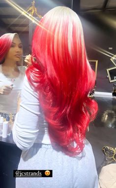 Red Lace Wig, Coloured Wigs, Wig Inspiration, Exotic Hairstyles, Drag Wigs, Blessed Wednesday, Wig Colors, Sew In Hairstyles, Colour Wheel