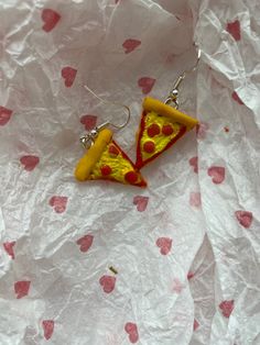 Pizza earrings Yellow Pierced Hoop Earrings As Gift, Yellow Earrings For Gifts, Yellow Earrings For Gift, Yellow Pierced Earrings For Gift, Yellow Pierced Earrings As A Gift, Pizza Necklace, Pizza Earrings, Pizza Aesthetic, Aesthetic Books