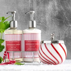 Williams Sonoma Peppermint Essential Oils Collection Hand Washing Technique, Peppermint Candles, Peppermint Eucalyptus, Essential Oils Collection, Holiday Greenery, Holiday Mood, Botanical Oils, Holiday Candles, Natural Moisturizer