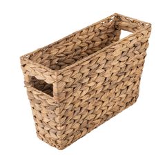 an empty basket is shown on a white background