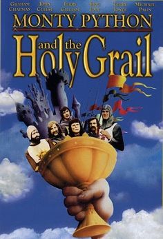 the movie poster for sacro graal with an image of people holding up a trophy