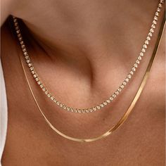 14k Gold Eternity Diamond Necklace Yellow Gold 16” Length Brand New, Never Worn Gold And Diamond Necklace, Ring Concierge, Diamond Tennis Necklace, Tennis Necklace, Jewelry Ring, Womens Jewelry Necklace, Diamond Necklace, Jewelry Rings, Tennis