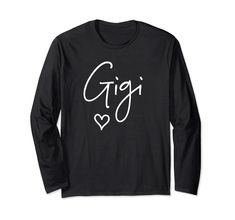 PRICES MAY VARY. Solid colors: 100% Cotton; Heather Grey: 90% Cotton, 10% Polyester; All Other Heathers: 50% Cotton, 50% Polyester Imported Pull On closure Machine Wash This Gigi shirt makes the perfect gift women's Tshirt for any grandma for a birthday, Christmas, and mother's day! Grab this beautiful women's tee shirt as a gift idea for your grandmother, new grandmom promoted to Nana, the world's best grandma! This t-shirt also makes the greatest t shirt present for Xmas, thanksgiving, grandparents' day, pregnancy announcement, or anniversary from family, grandkids, grandchildren, grandson, or granddaughter. This Gigi is loved to the moon and back! Lightweight, Classic fit, Double-needle sleeve and bottom hem Gigi Grandma, Grandma Names, Gigi Gift, Gigi Shirts, Best Grandma, Grandma Birthday, Women Christmas, Ladies Tee Shirts, Great T Shirts