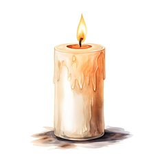 Candle Digital Art, Christmas Candles Watercolor Painting, Christmas Candles Watercolours, Christmas Candle Clipart, Candles Clipart, Candle Watercolor, Candle Clipart, Candle Images, Social Medi