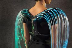 Fiber Optic Costume Kit : DIY Light-Up Costume Kit – Ants on a Melon, Inc. Ants With Wings, Light Painting Tools, High Tech Fashion, Futuristic Costume, Light Up Costumes, Prop Maker, Perfect Travel Bag, Diy Light, Fibre Optics