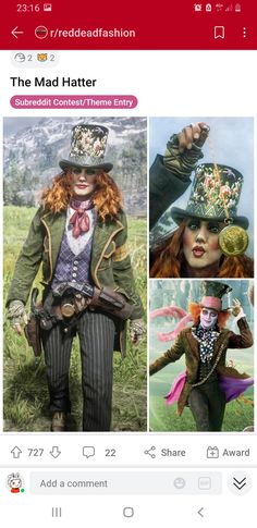 the mad hatter costume on instagram