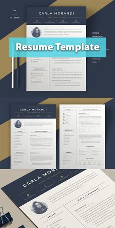 Templates & Themes
Print
Resumes
Minimal Resume Template | Carla Indesign Resume Template, Simple Cv, Microsoft Word Resume Template, Graphic Design Cv