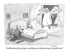 an angel appears to be in bed with the devil drawing by person