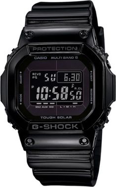 Housed in a slim octagonal case  the Casio G-Shock GWM5610 Atomic Solar digital watch is solar-powered  highly accurate and fully equipped to keep your adventure ticking forward. G Shock Watches Mens, G Shock Men, Casio Digital, Casio G Shock Watches, Bluetooth Watch, Casio Vintage, G Shock Watches, Casio G Shock, G Shock