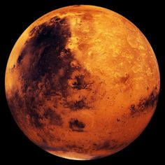 the planet mars is shown in this artist's rendering