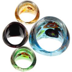 Rings Colorful, Cool Rings, Aquarium Air Pump, Wine Bottle Bag, Costume Jewelry Rings, Chunky Ring, Glass Ring, Glass Rings, Finger Rings