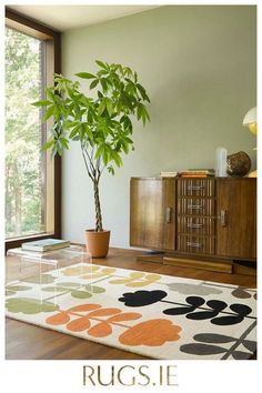 Orla Kiely Cut Stem Multi 061405 Modern Style Decor, Retro Prints, Tufted Rug, Design Floral, Rug Design, Room Rugs