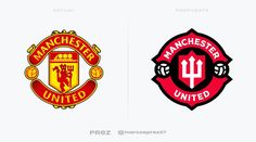 two logos for manchester united and manchester united