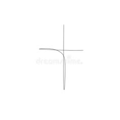 the cross is drawn in black and white on a white background royalty illustration stock images