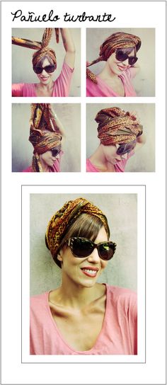 Pañuelo turbante!                                                                                                                                                      Más Ghana Style, African Headwrap, Scarf Knots, Ways To Wear A Scarf, Head Scarf Styles, Turban Style, Hair Cover, Bandana Hairstyles, Hair Wraps