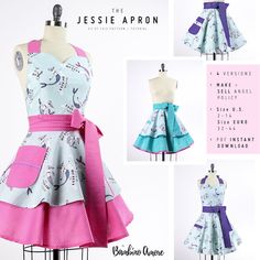 the dress is designed to look like an apron