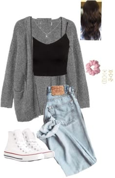 Polyvore School Outfits, Outfits With White Vans, Sweet 16 Outfits Casual, Outfit For Shopping Day, Casual Girly Outfits, Trendsetter Outfits, White Vans Outfit, 2017 Outfits, White Slip On Vans