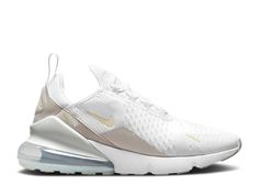 Wmns Air Max 270 Essential 'White Cashmere' - Nike - DN5461 100 - white/grey haze/light bone/cashmere | Flight Club Nike Air Max 270 Beige, Air Maxes, Womens Nike Air Max 270, Nike Airmax 270, Nike 270, 270 Nike, Air Max 90 Premium, Orange Camo, Flight Club