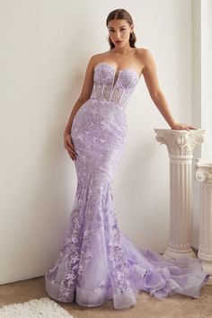 Strapless Butterfly Print Sheer Corset Bodice Luxury Gala mermaid Prom & Bridesmaid gown Formal Evening Pretty Dress CDCB099 Lavender Corset Dress, Unforgettable Dress, Kiara Dress, Romantic Gown, Silhouette Butterfly, Structured Corset, Butterfly Prints, Sheer Corset, Strapless Evening Gowns