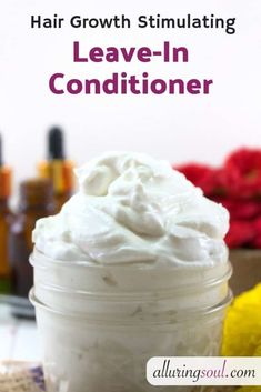 Instead of shopping for some chemical-ridden product, you can make your own leave-in conditioner recipes to meet your general and specific hair-type needs. Conditioner Diy, Diy Hair Conditioner, Diy Hair Growth, Diy Conditioner, Conditioner Recipe, Baking Soda Shampoo, Homemade Hair Products, Diy Hair Mask, Diy Hair Care