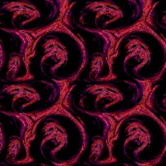 an abstract background with red and black swirls in the shape of a wave on a black background