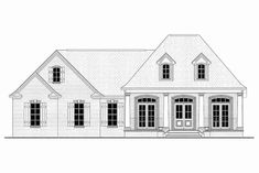 this is the front elevation of these house plans