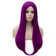 RightOn 25" Purple Wig Long Straight Hair Wig Bright Purple Wig Dark Purple Wigs Charming Women Girls Straight Wigs for Cosplay Party or Daily Use Wig Cap Included. About this item: 1.Rose net cap, more breathable and adjustable. 2.Our wig was made from premium synthetic fiber, please wash it with the shampoo the first time wearing. 3.All synthetic hair wigs are heat safe and can be curled and flat ironed. Please note that the heat settings must below 150c/302f. 4.All our wigs are with adjustabl Queen Character, Lady Bob, Kanekalon Hairstyles, Purple Wig, Curly Bob Wigs, Fiber Texture, Short Curly Wigs, Ombre Wigs, Lace Hair