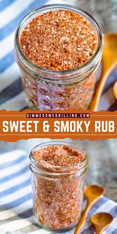 Save this homemade sweet and smoky rub perfect for an easy homemade meal! It has easy-to-find ingredients and makes your main course ideas more tasty. Use this sweet smoky dry rub recipe for your pork and chicken to grill. You will love it! Bbq Rub Recipe Beef, Sweet Rub For Pork, Homemade Bbq Rub Recipes, Bbq Chicken Rub Recipe, Sweet And Smokey Dry Rub, Sweet Bbq Rub Recipe, Smoked Ribs Rub, Rib Rub Recipe