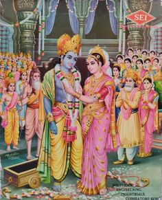 Sita Ram Vivah - C.Kondiah raju - Thevar Art Gallery Ancient Drawings, Durga Images, Lakshmi Images, Lord Vishnu Wallpapers, Fine Artwork