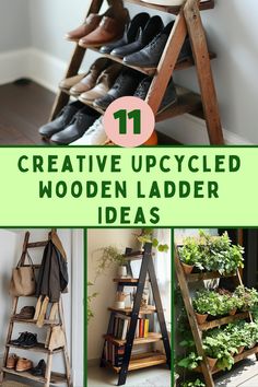 Transform old wooden ladders into stunning decor and functional pieces with these upcycling ideas. Read the full article for creative inspiration! #UpcycledLadders #DIYHomeDecor #WoodworkingIdeas #RepurposedWood #CreativeProjects