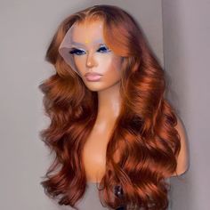 UNice Presents You The Copper Brown Wig, The Autumn Must-Have Warm And Rich Burnished Brunette Color Wig. Maple Brown, Wig Colors, Wig Ideas, Wave Wig, Copper Brown, 22nd Birthday, Colored Wigs, Body Wave Wig, Headband Wigs