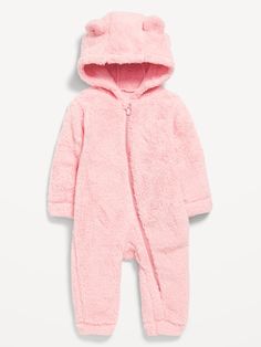 sizes 0-3M, 3-6M, 6-12M with sewn-in feet sizes 12-18M and 18-24M without sewn-in feature built-in hood critter ears at crown long sleeves full-length zipper loose fit through bodymachine wash according to the care instruction label  . Best Holiday gift for baby  , perfect One Pieces for Christmas! Old Baby Clothes, Toddler Outfits, Summer Sale, Toddler Boys, Baby Toddler, Baby Clothes, Old Navy, Full Length, Built In