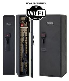 Hornady Security RAPiD Safes offer the quickest, most dependable access to your firearm while providing unmatched security from unauthorized users using patented RFID technology. The SQUARE-LOK organizing system allows gun racks (included) and other SQUARE-LOK accessories to be mounted in numerous configurations to maximize storage. Hornady Security LED lights, magnetic hooks, hygrometer and dehumidifiers are all compatible (sold separately). WIFI CONNECTIVITY KEEPS YOU INFORMED Keep tabs on you Hidden Safe Ideas, Cool Secret Rooms, Safe Ideas, Magnetic Hooks, Hidden Safe, Rfid Technology, Portable Safe, Rfid Tag, Maximize Storage