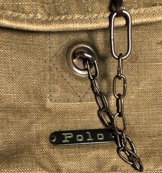 "This is a very rare bag. I can't find another like it online anywhere. If you have information about it please share. Made of strong canvas material, riveted in the back , metal chain and grommets in the front. \"Polo\" imprinted on a metal plaquard riveted to the canvas. I wonder if this was a prototype or a runway piece. I wonder if it was made bRalph Lauren himself. Please if you know anything about it let me know. Make an offer if you wish. Enjoy" Ralph Lauren Vintage, Ralph Lauren Bags, Messenger Bags, Metal Chain, Canvas Material, Polo Ralph, Polo Ralph Lauren, Let Me, Ralph Lauren