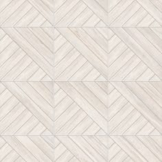 a white tile floor with diagonal lines