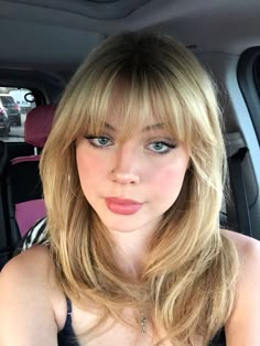 Blonde Bangs, Oval Face Haircuts, Bangs With Medium Hair, Haircuts Straight Hair, Cut My Hair, Hair Inspo Color