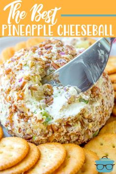 the best pineapple cheeseball recipe with crackers