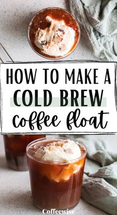 how to make a cold brew coffee float