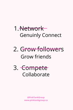 Tips on how to genuinely grow your network and collaborate with other women in business. \ Pink Tank Group | www.pinktankgroup.ca Women Networking Quotes, Business Networking Quotes, You Vs You, Networking Women, Business Tips Entrepreneurship, Networking Aesthetic, Business Quotes Entrepreneurship, Women In Business Quotes, Network Quotes