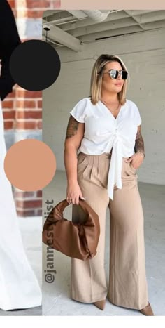 Mid Size Work Outfit Summer, Rich Plus Size Women, Office Outfits Women Plus Size, Summer Work Outfits Office, London Outfits, Summer Business Casual Outfits, Curvy Casual Outfits, Outfits Gorditas, Casual Outfits Plus Size