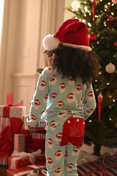 Get ready for the holidays with these quirky and playful black Santa ruffle buttflap pajamas! Featuring a vintage design, these pajamas are the perfect combination of comfort and style. Order yours now and add some festive flair to your little girl's sleepwear. 95% Polyester/ 5% Spandex True to size Bodysuit: Newborn-12mo Two-Piece Pant Set: 18mo-12y Elastic waistband Sewn on buttflap Cute Christmas Long Sleeve Sleepwear, Cute Christmas Sleepwear With Long Sleeves, Playful Long Sleeve Christmas Sleepwear, Cute Long Sleeve Christmas Sleepwear, Cute Cotton Holiday Sleepwear, Playful Christmas Sleepwear, Holiday Playful Sleepwear, Cute Christmas Sleepwear For Pajama Party, Playful Long Sleeve Sleepwear For Holidays