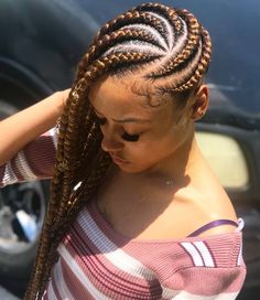 20 Head-Turning Lemonade Braid Styles for All Ages Beyonce Braids, Lemonade Braids Hairstyles, Lemonade Braids, Long Box Braids, Fishtail Braid, Feed In Braid, Girls Braids, Cornrow Hairstyles, Fancy Hairstyles