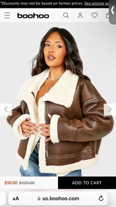 Leather Aviator Jacket, Aviator Jacket, Aviator Jackets, Plus Size Coats, High Waisted Mom Jeans, Belted Jacket, Aviator Style, Flight Jacket