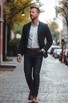 Business Man Outfit, Fall Dinner Outfit Classy, Date Outfits For Men, Casual Blazer Outfits Men, Emo Wedding, Saturday Dinner, Homecoming Outfits For Guys, Turtleneck Under, Homecoming Outfit